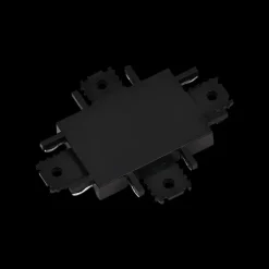 QAZQA Deckenstrahler|Aufbaustrahler*X-Verbinder Schienenstrahler schwarz 1-phasig - Magnetic